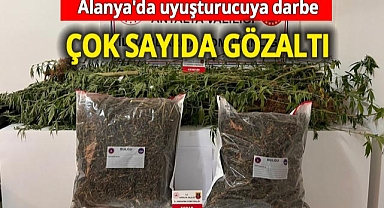 Alanya'da uyuşturucuya darbe: 33 kilo madde ele geçirildi