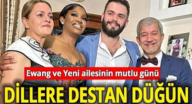 Ewang ve Yeni ailesinin mutlu günü! Idara ve Batuhan Emre Nijerya'da dünya evine girdi