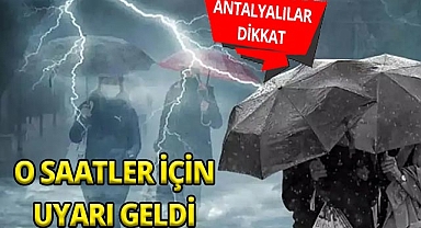 Antalya'da Aralık ayının ilk pazartesi günü hava nasıl olacak? 2.12.2024