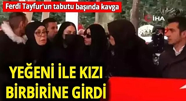 Ferdi Tayfur'un tabutu başında kavga! Kızı ve yeğeni birbirine girdi