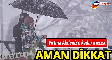 Aman dikkat! Fırtına kapıda! Akdeniz'e kadar inecek