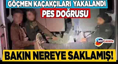 Minibüsle göçmen kaçıran şahıslar yakayı ele verdi