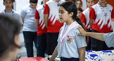  Antalya'da minik izciler ilk kamp heyecanını yaşadı 