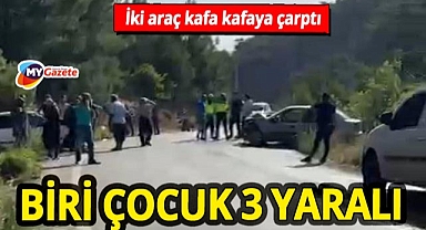 Alanya Yaylakonak'ta feci çarpışma! Biri çocuk 3 kişi yaralandı!