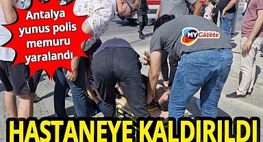Bu kez otomobil ile motosikletli yunus polis ekibi çarpıştı! Bir polis yaralandı