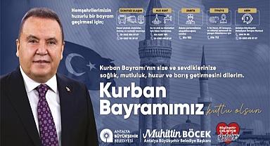 Antalya Büyükşehir Belediyesi kurban kesim yerleri duyuru banneri
