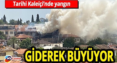 Antalya yangın! Tarihi otel ve işletmler alevlere teslim!