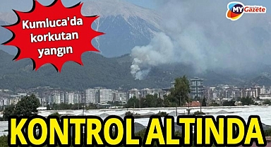 Kumluca'da korkutan yangın kontrol altında! 1 hektar orman zarar gördü!