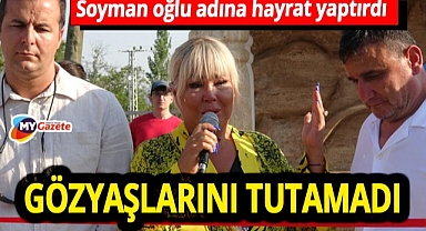 Safiye Soyman, vefat eden oğlu adına Yeşilbaşköy'de hayrat yaptırdı