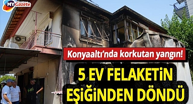 Konyaaltı’nda korkutan yangın! Soğuk hava deposu alev aldı... 5 ev felaketin eşiğinden döndü