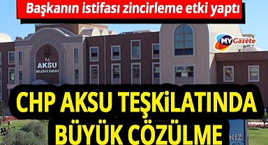 CHP Aksu'da deprem! Belediye Başkan Yıldırım'ın ardından 7 meclis üyesi daha istifa etti