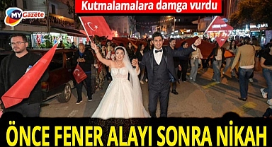 Antalya'da cumhuriyet kutlamalarına damga vuran olay! Önce fener olayı sonra nikah
