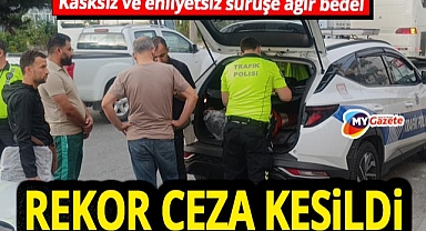 Antalya'da kural ihlali pahalıya patladı! 38.347 TL ceza, motosiklet trafikten men edildi