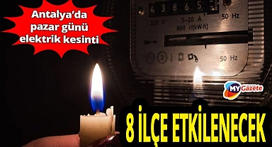 Antalya'da pazar günü birçok ilçede elektrik kesintisi yapılacak! 26.10.2025
