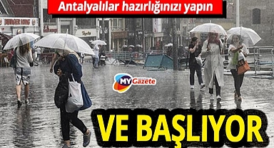 Antalyalılar dikkat! Meteoroloji yağış için tarih vererek uyardı! 19.10.2025