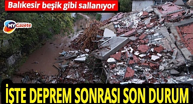Balıkesir beşik gibi sallanıyor! Sındırgı'da okullar tatil edildi... UMKE acil müdahale çadırı kurdu!