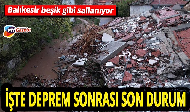 Balıkesir beşik gibi sallanıyor! Sındırgı'da okullar tatil edildi... UMKE acil müdahale çadırı kurdu!