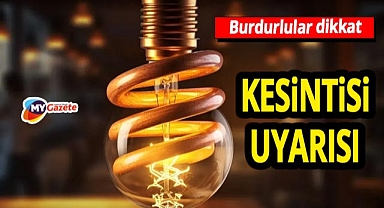 Burdur'da haftanın son iş günü elektrik kesintisi! 31.10.2025