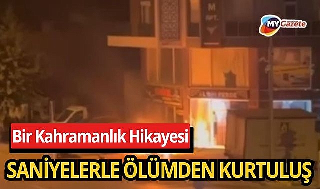 Burdur’da kaza sonrası kahramanlık