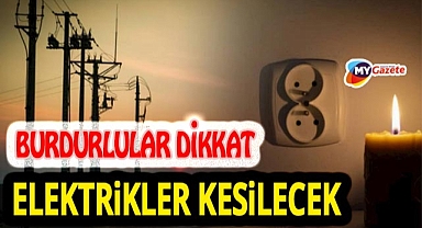 Burdur'da merkez başta olmak üzere Yeşilova'da elektrik kesintisi 27.10.2025