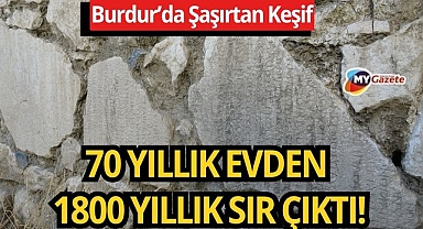 Burdur’daki evin duvarından roma imparatorunun mektubu çıktı