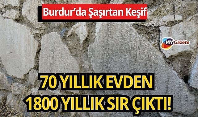 Burdur’daki evin duvarından roma imparatorunun mektubu çıktı
