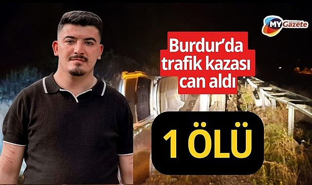 Hafif ticari araç devrildi, sürücü kurtarılamadı
