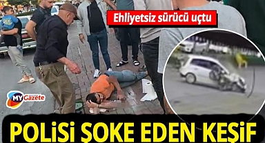 Manavgat'ta film sahnelerini aratmayan kaza! 'Hayalet' motosikletle dehşet saçtı