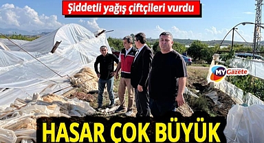 Serik ve Aksu'da fırtına seraları yıktı! Hasar tespiti başladı