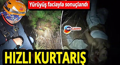 AFAD'dan Antalya'da zorlu kurtarma operasyonu! Uçurumda mahsur kalan turistler hastanelik oldu