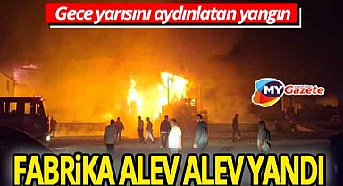 Aksu'da gece yarısı paniği! Bin 600 metrekarelik fabrika kül oldu!