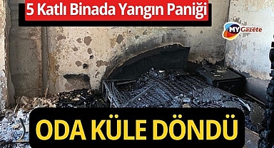 Alanya’da apartmanda korkutan yangın