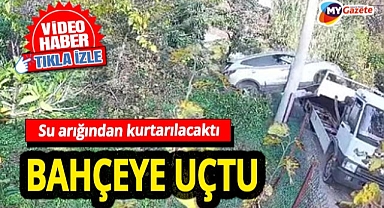 Antalya’da bu da oldu! Geri viteste unutulan araç çekiciden uçtu! 