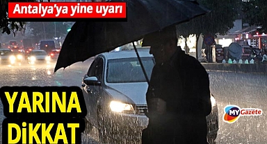 Antalya'ya Meteoroloji yeni kuvvetli yağış uyarısı! Pazar gününe dikkat! 30.11.2025