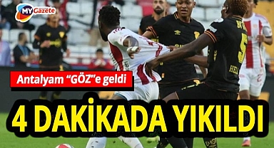 Antalyaspor Göztepe’ye 4 dakikada teslim oldu... 