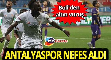 Boli attı Antalyaspor kazandı! Akdeniz ekibi ligde nefes aldı