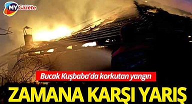 Burdur'un Bucak ilçesinde ev yangını korkuttu
