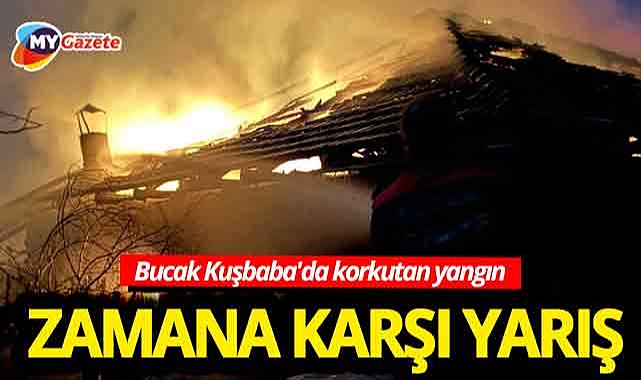 Burdur'un Bucak ilçesinde ev yangını korkuttu