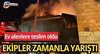 Burdur’un Bucak ilçesinde ev yangını korkuttu