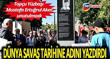 Dünya savaşı tarihine adını yazdır! Topçu Yüzbaşı Aker, anıt mezarı başında saygıyla anıldı