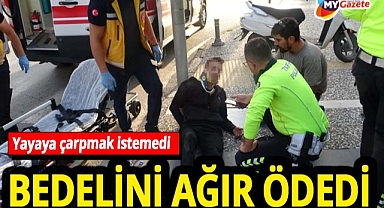 Kaza yapmamak için fren yaptı! Ama bedeli ağır oldu