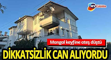 Manavgat'ta dikkatsizlik pahalıya mal oluyordu! Söndürülmemiş mangal yangın çıkardı!