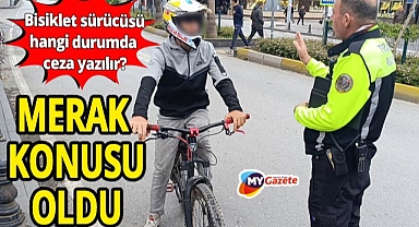 Manavgat'ta polisin sürücüyü sözlü uyarması o soruları akla getirdi! KTK’ya göre bisiklete hangi cezalar yazılır?