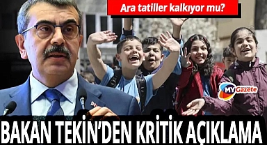 MEB’den ara tatil ve 12 yıllık eğitim açıklaması! Ara tatiller kaldırılıyor mu?