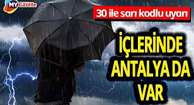 Meteoroloji'den 30 il için sarı alarm! İstanbul'dan Antalya'ya kadar yağmur ve sis etkili olacak