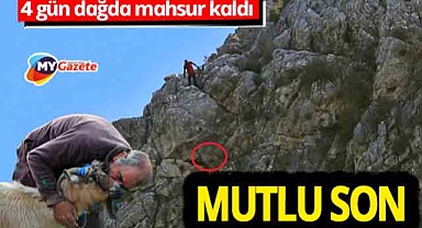 Ölüm uçurumunda 4 günlük dram! Kurtların elinden kaçan keçisi kurtarılan besici gözyaşlarını tutamadı