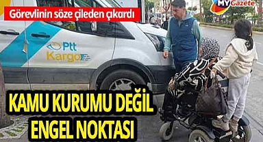 PTT önünde skandal! Engelli vatandaşa 'Karşıya geç' diyen görevli çileden çıkardı