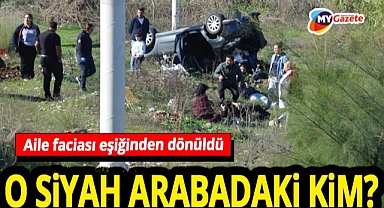 Serik’te otomobil takla atarak şarampole yuvarlandı! 