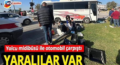 Serik’te trafik kazası! Yolcu midibüs kontrolden çıktı... Yaralılar var