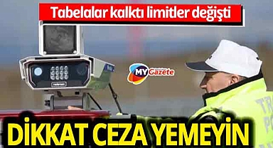 Sürücüler dikkat! O levhalar kaldırıldı